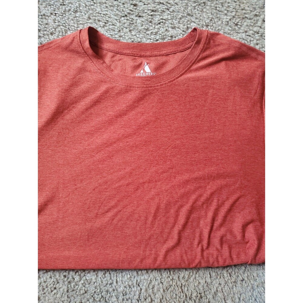 Mens Sketchers Tshirt Super Soft Color Brick Size Meduim - Picture 16 of 16